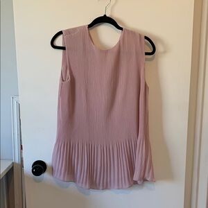 Pink Sleeveless Pleated Blouse H&M Size M